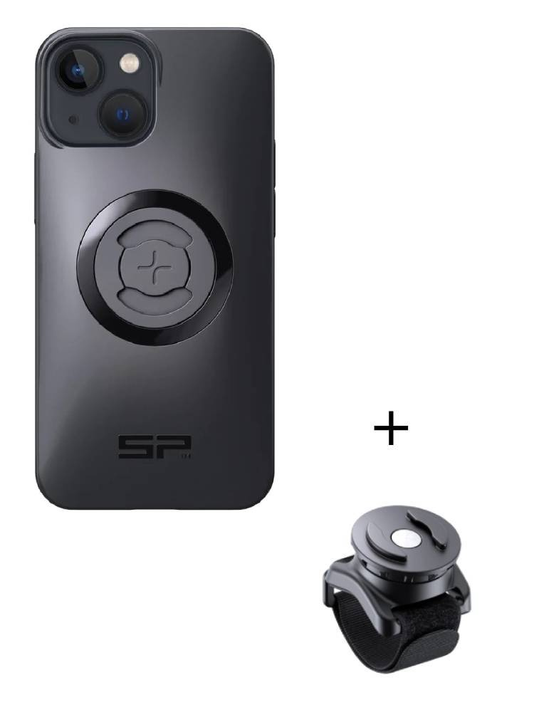 Zestaw: etui na telefon iPhone 13 mini/12 mini + uchwyt na rzep SPC+ SP Connect