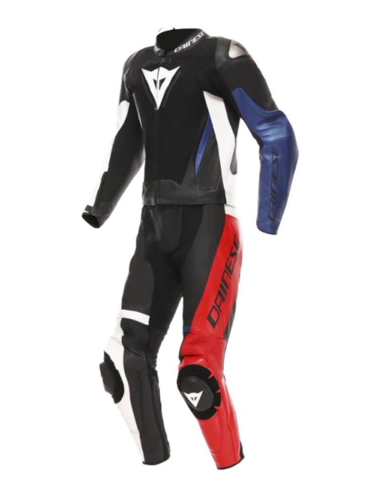 Kombinezon motocyklowy dwuczęściowy Dainese Demon Sprint czarno-biało-czerwony