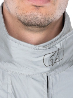 Kurtka przeciwdeszczowa motocyklowa Oxford Rainseal Bright Over szaro-czarna