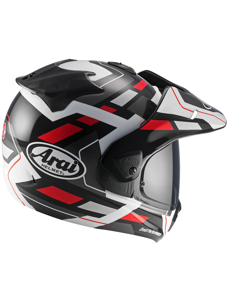 Kask adventure Arai Tour-X5 Match czarno-biało-czerwony