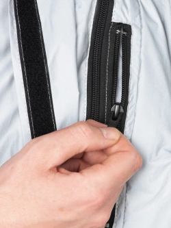 Kurtka przeciwdeszczowa motocyklowa Oxford Rainseal Bright Over szaro-czarna