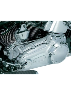 Osłona sprzęgła wewnętrzna Kuryakyn Harley Davidson (wybrane modele) srebrna [dwuczęściowa]