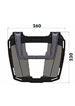 Stelaż centralny EasyRack Hepco&Becker Triumph Tiger 1050 [07-13][montowany w połączeniu z oryginalnym stelażem bocznym]