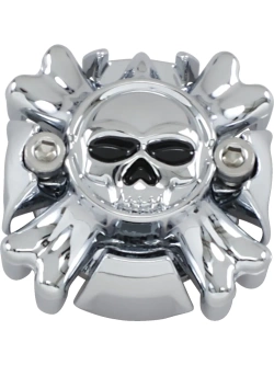 Końcówka kierownicy Kuryakyn Zombie srebrna