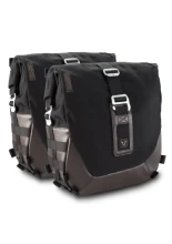 Zestaw sakw bocznych Legend Gear LC2 ze stelażami SW-Motech Royal Enfield Classic 650 (25-)/ Shotgun 650 (22-) czarno-brązowe [poj.: 2 x 13,5 L]