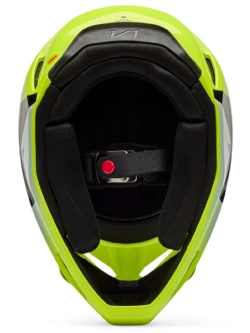 Kask enduro Fox V1 Shield czarny-fluo