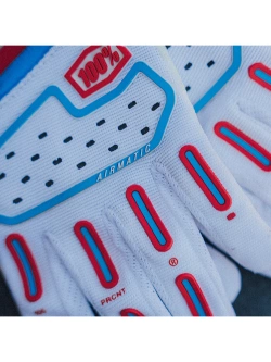 Rękawice cross 100% Airmatic 2 czerwono-biało-niebieskie