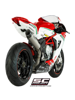 Tłumik stożkowy - Wysoka pozycja (Wersja wyścigowa) Slip-On SC-Project do MV Agusta F3 675 / 800 [11-17]