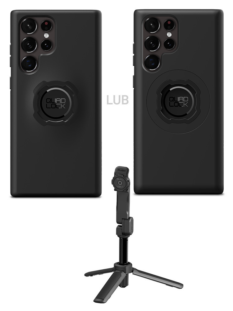 Zestaw: etui na telefon Samsung Galaxy S22 Ultra + statyw/ selfie stick Quad Lock