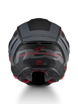 Kask integralny Alpinestars S-R7 A-Core czarno-szaro-czerwony matowy