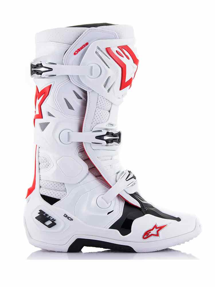 Buty enduro Alpinestars MX Tech 10 Supervented biało-czerwone