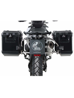 Zestaw: kufry boczne + stelaże Hepco&Becker Xplorer Cutout do KTM 890 Adventure / R / Rally (21-22) czarne