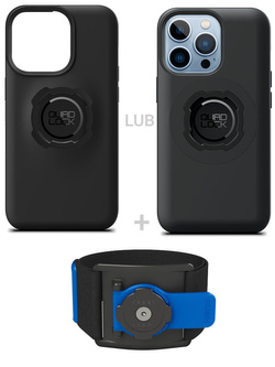 Zestaw do biegania: etui na telefon iPhone 13 Pro + opaska sportowa Quad Lock