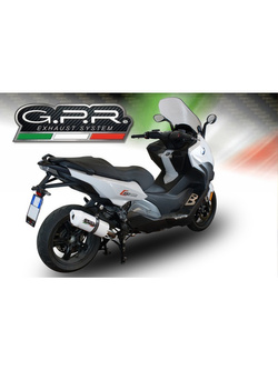 Tłumik G.P.R Albus Evo4 [Slip-On, Aluminium, White] - BMW C 650 Sport [16-20]