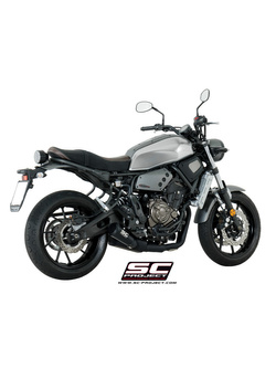 Pełny układ wydechowy 2-1, SC-Project Conic 70's Stainless steel [Matt Black] - Yamaha XSR 700 [16-20]