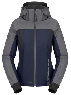 Bluza motocyklowa damska Spidi Hoodie H2Out II szaro-niebieska