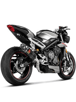 Tłumik motocyklowy Slip-On Line [Carbon] Akrapović Triumph Street Triple 765 S / R / RS (17-19)