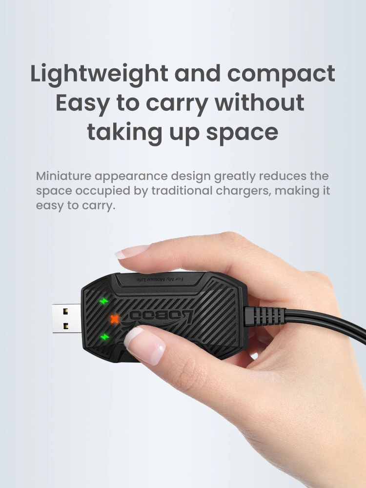 Ładowarka mini LOBOO C20 Pro do akumulatorów 12V, USB