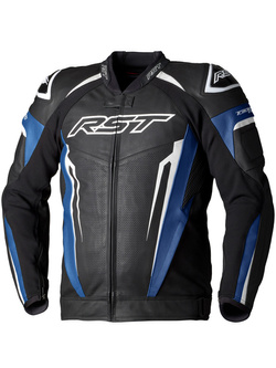 Kurtka motocyklowa skórzana RST Tractech Evo 5 czarno-niebieska