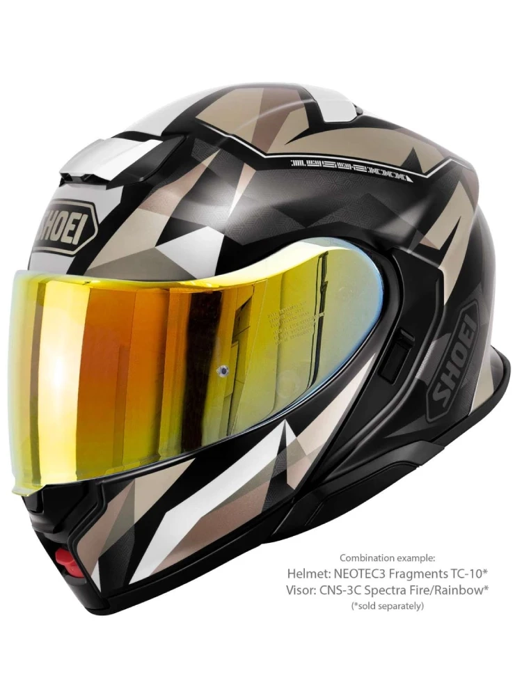 Kask szczękowy Shoei Neotec 3 Fragments TC-10 brązowo-szary