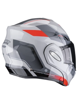 Kask szczękowy Scorpion Exo-Tech Evo Socius szaro-czerwony
