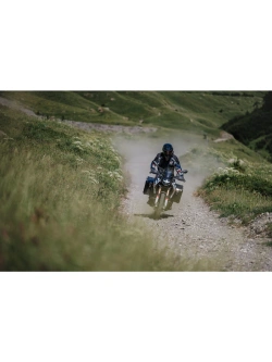 Kurtka motocyklowa tekstylna Klim Carlsbad niebiesko-czerwona