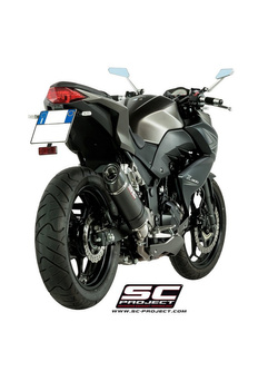 Tłumik owalny Slip-on SC-Project do Kawasaki Z 300 [15-17]