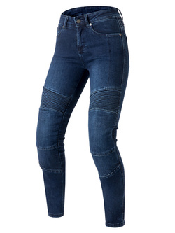 Jeansy motocyklowe damskie Ozone Agness II niebieskie