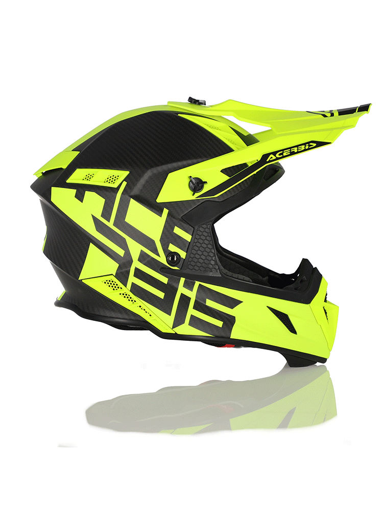 Kask enduro Acerbis Steel Carbon czarno-żółty