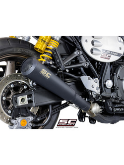 Tłumik SC-Project Conic 70's Stainless Steel, Czarny mat (Slip on) - Yamaha XJR 1300 / RACER [15-16]