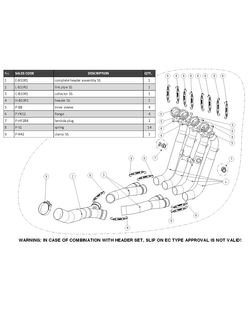 Układ wydechowy bez tłumika Akrapovič BMW S 1000 RR (10-14) [stal nierdzewna]