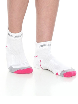 Skarpety damskie Brubeck Running Light biało-różowe