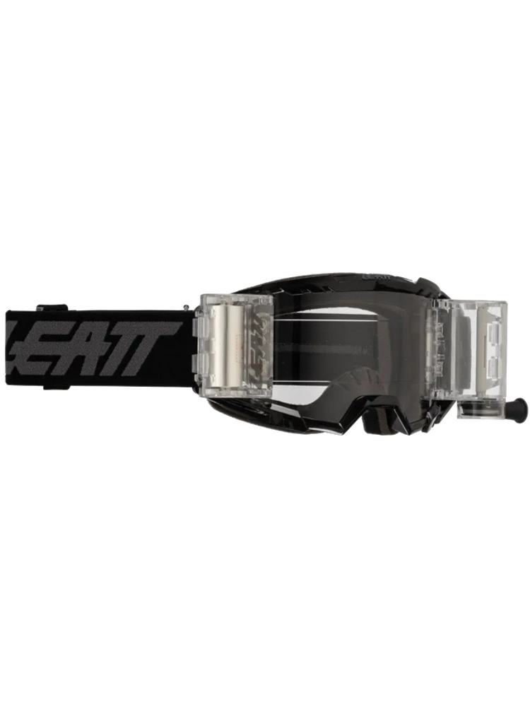 Gogle motocyklowe Leatt Velocity 3.5 Roll-Off Stealth z przezroczystą szybką