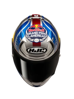 Kask integralny HJC RPHA 12 Red Bull Austin GP II srebrno-niebieski