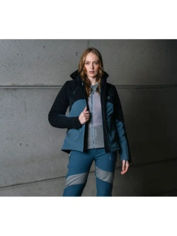 Koszula z ochraniaczami damska Knox Urbane Pro Move niebiesko-szara