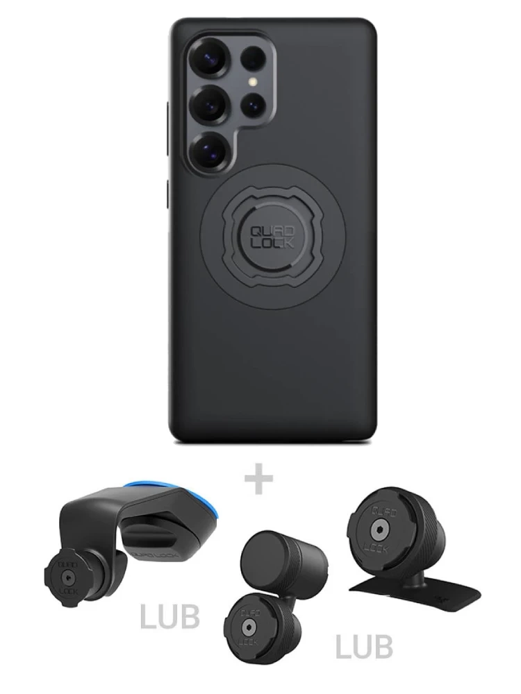 Zestaw do samochodu: etui MAG na telefon Samsung Galaxy S25 Ultra (magnetyczne) + mocowanie Quad Lock