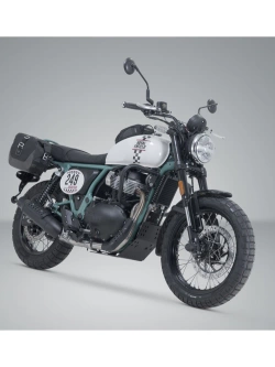 Zestaw sakw bocznych SW-Motech Legend Gear LC2/LC1 ze stelażami Royal Enfield Interceptor Bear 650 (25-) brązowo-czarne