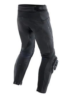 Spodnie motocyklowe skórzane Dainese Delta 4 [wersja perforowana] czarne