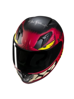 Kask integralny dziecięcy HJC Y10 Frank czerwono-czarny