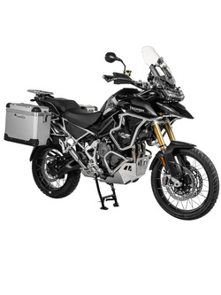 Zestaw: kufry boczne srebrne "And-S" Zega Pro + stelaże srebrne Touratech Triumph Tiger 1200 (22-) [poj.: 38+45l]