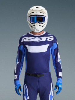 Bluza cross Alpinestars MX Racer Riway niebiesko-biała