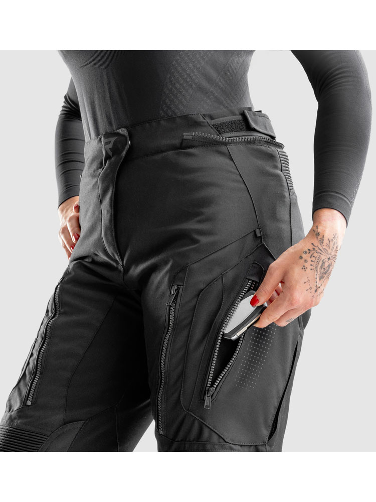 Spodnie motocyklowe damskie tekstylne Rebelhorn Hiker IV czarne