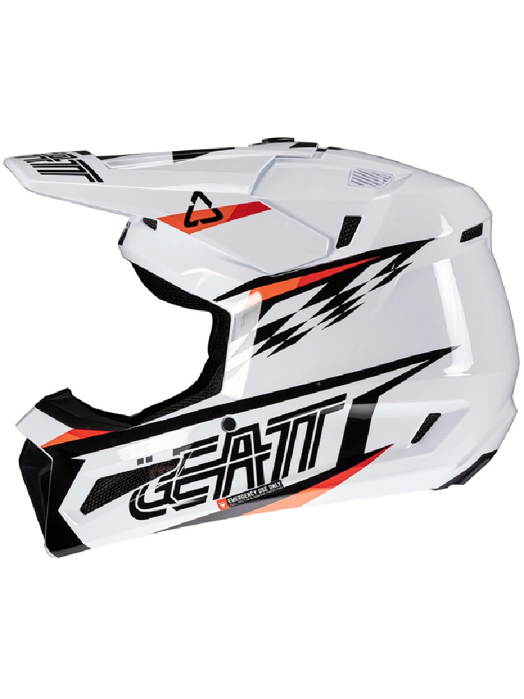 Kask dziecięcy enduro Leatt Moto 3.5 V25 z goglami biały