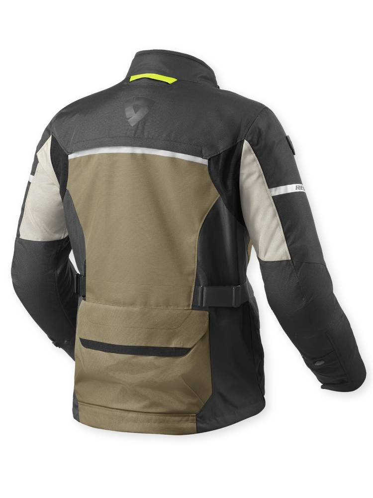 Kurtka motocyklowa tekstylna REV’IT! Outback 4 H2O zielono-szara