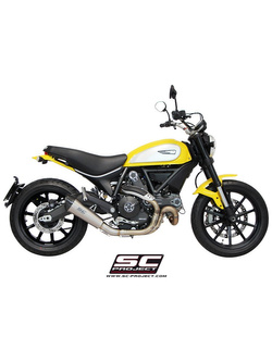 Tłumik SC-Project, Conic Titanium + Carbon (Slip-on) - Ducati Scrambler 800 [15-16]