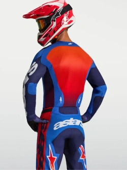 Bluza cross Alpinestars MX Racer Hunt niebiesko-czerwona