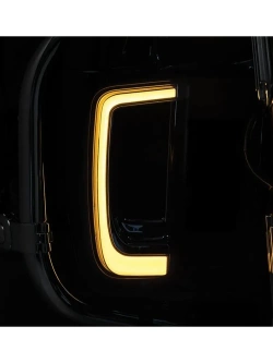 Kratki ozdobne z oświetleniem LED Kuryakyn Harley Davidson (wybrane modele) srebrne