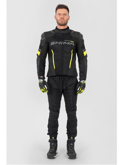 Kurtka motocyklowa tekstylna Shima Solid 2.0 Vent czarno-fluo