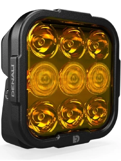 Światło drogowe Denali DL9 z technologią Datadim bursztynowe