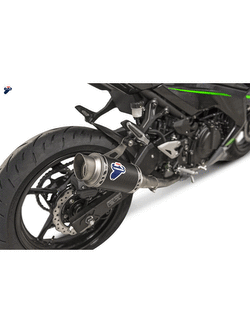 Tłumik Slip-On Termignoni GP Classic stal nierdzewna, włókno węglowe + rura łącząca do Kawasaki Ninja Z400 (18-20)